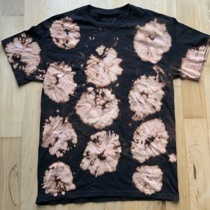 Black Bleach Dye T-Shirt